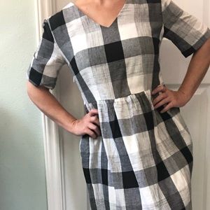Piper and scoot plaid dress